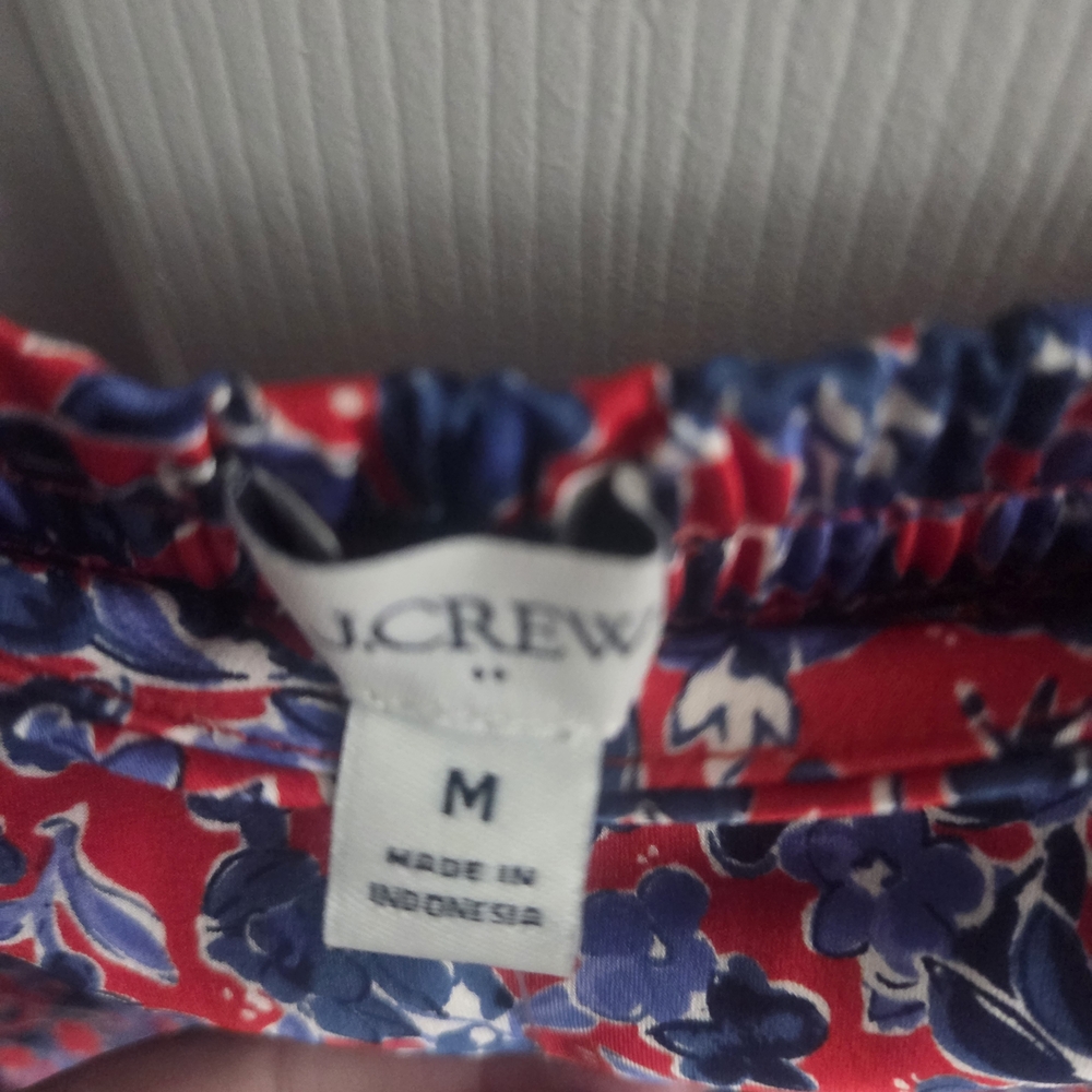 J. Crew Red and Blue Floral Maxi Skirt - Picture 2 of 9